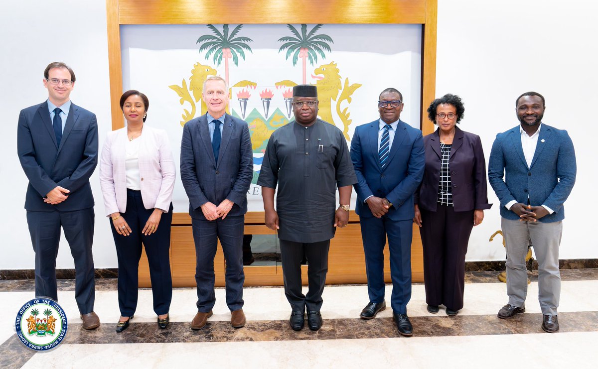 Julius Maada Bio (@julius_maadabio) on Twitter photo This morning at State House, I had an inspiring meeting with <a href="/DonalFBrown/">Donal Brown</a>, Associate Vice-President of the Program Management Department at <a href="/IFAD/">International Fund for Agricultural Development</a>, and <a href="/EnockChikava/">Enock Chikava</a>, Director of Agricultural Delivery Systems at <a href="/gatesfoundation/">Gates Foundation</a>, along with their dedicated teams. Together, we This morning at State House, I had an inspiring meeting with <a href="/DonalFBrown/">Donal Brown</a>, Associate Vice-President of the Program Management Department at <a href="/IFAD/">International Fund for Agricultural Development</a>, and <a href="/EnockChikava/">Enock Chikava</a>, Director of Agricultural Delivery Systems at <a href="/gatesfoundation/">Gates Foundation</a>, along with their dedicated teams. Together, we