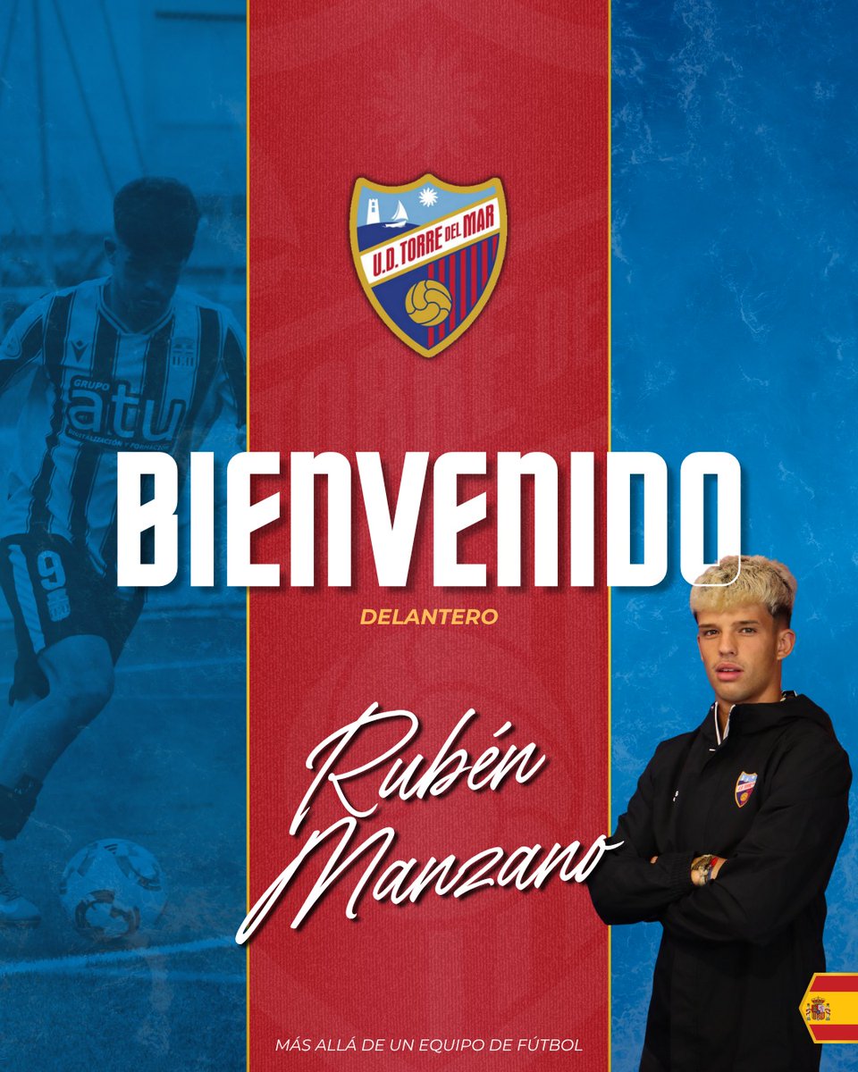 ¡𝘽𝙞𝙚𝙣𝙫𝙚𝙣𝙞𝙙𝙤❟ 𝙍𝙪𝙗é𝙣!

Estamos muy felices de anunciar la llegada de Rubén Manzano al U.D. Torre del Mar.

¡Con su incorporación, seguimos construyendo el camino!

¡Juntos, vamos a por más!