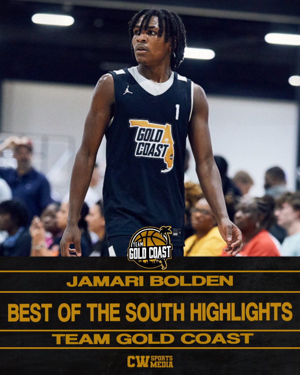 Team Gold Coast (@teamgoldcoast) on Twitter photo Jamari Bolden <a href="/11isdifferent/">Jamari Bolden</a>
5β11 Point Guard
Class of 2026
Coral Glades HS <a href="/cghs_jags_hoops/">Coral Glades Boy Basketball</a>
Best of the South Highlights:
hudl.com/v/2SJ84c Jamari Bolden <a href="/11isdifferent/">Jamari Bolden</a>
5β11 Point Guard
Class of 2026
Coral Glades HS <a href="/cghs_jags_hoops/">Coral Glades Boy Basketball</a>
Best of the South Highlights:
hudl.com/v/2SJ84c