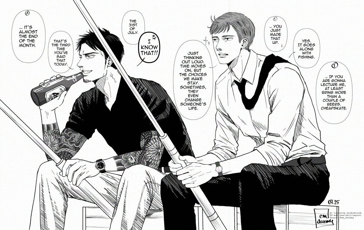 em_dreamy's tweet image. I reused an old Amou-san sketch for this and he’s now officially on a mission! 😆 Saezuru Chapter 61 is almost here! 🫣💓#囀るFA #saezuru