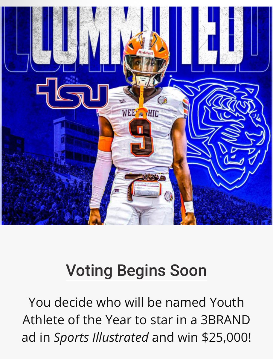 pauljones3rd's tweet image. Im excited to announce I have been selected to compete in the Youth Athlete of the Year!
- Voting starts July 28th! @10am
- You can vote once per day. - Link will be in bio 
athleteoftheyear.org/2025/paul-d7ac