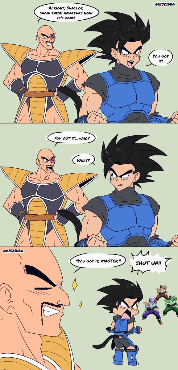 DbaRiszi's tweet image. I like their dynamic but also I haven't seen Nappa in a while (in the story)
#DBLegends