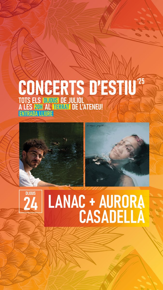 Això és demà al Terrat de l'Ateneu

ateneusantfeliuenc.cat/concerts-desti…

#concertsdedtiu #ateneu #santfeliu #cultura