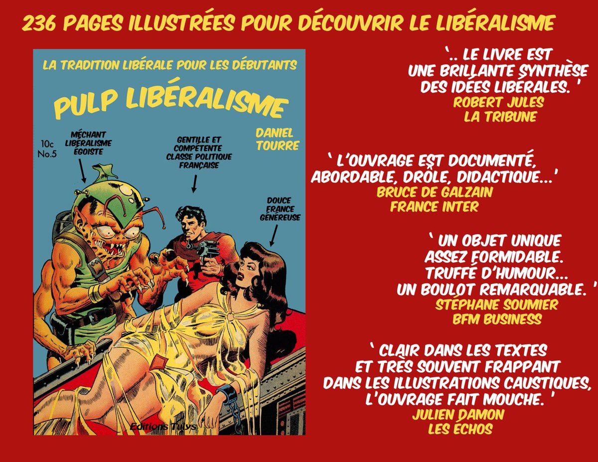 Collec_Antigone's tweet image. Découvrez le libéralisme avec "Pulp libéralisme" par le porte-parole du Collectif Antigone.
amazon.fr/Pulp-lib%C3%A9…
17€50