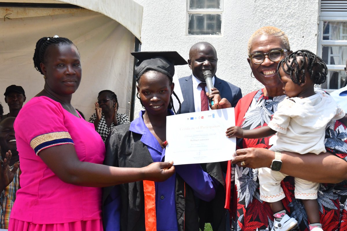 UNDPUganda's tweet image. Today, we celebrate more than the end of a skilling programme, we mark the beginning of a renewed future for the #youth of Tororo, who have previously faced violence.
Over 40 out-of-school young women have been equipped with life-changing skills.
#EndViolence #WithHer #EVAWG