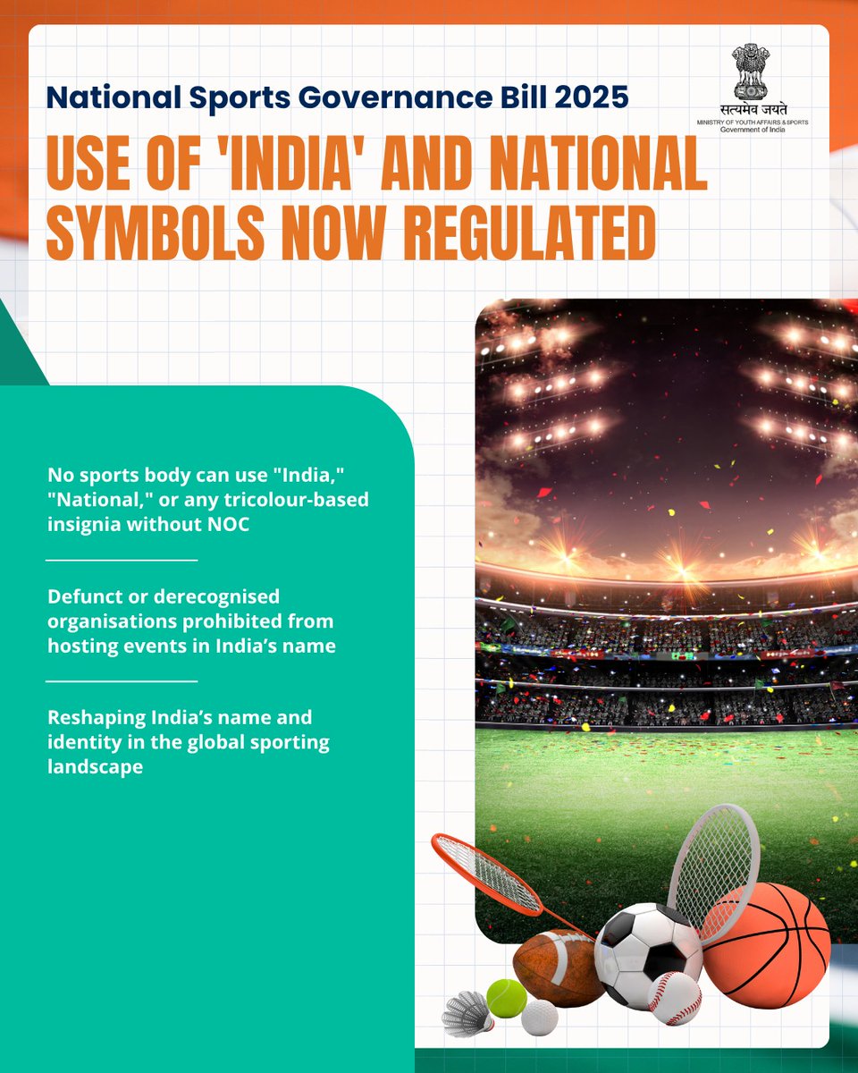 GulfamMotivator's tweet photo. Excited to see the National Sports Governance Bill 2025 champion inclusivity in sports under the visionary leadership of PM @narendramodi ji! Kudos for an empowering vision for sports development!
#SportsBill2025 https://t.co/EGBplffbE9
