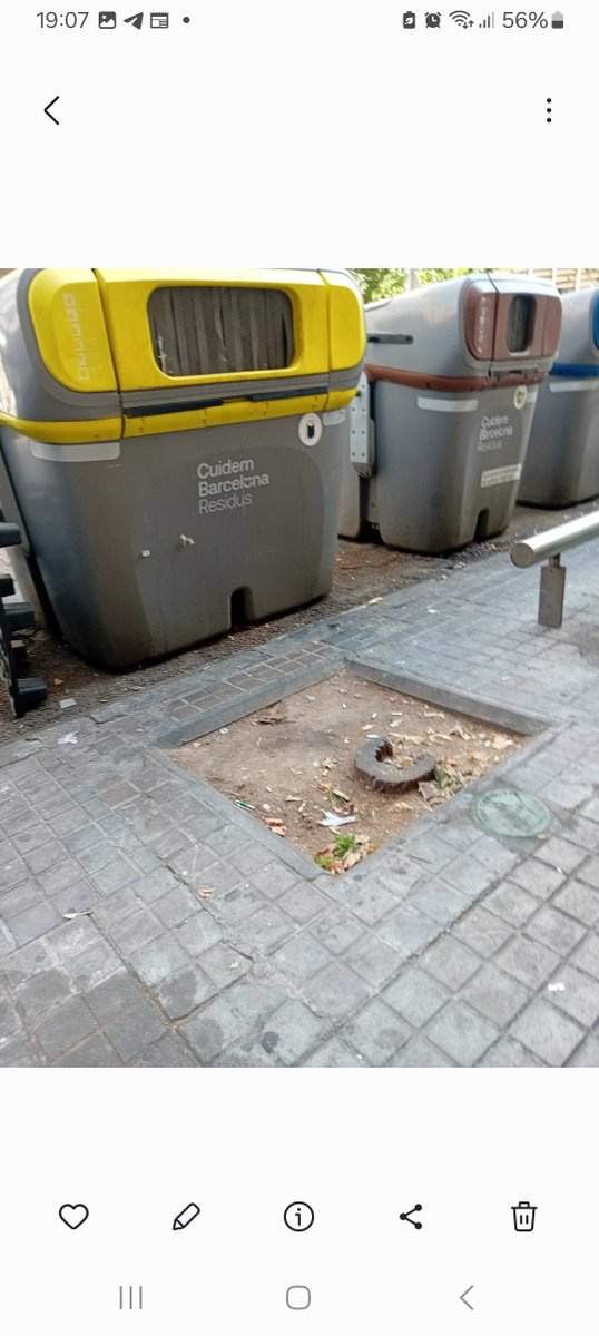 Nathan_Muir72's tweet image. Aquesta foto, es l'element distintiu de TOTS els barris de BCN.
La BCN que ens deixa @jaumecollboni i @socialistes_cat són milers i milers d'escocells sense arbres. Diuen que són "progressistes". Doncs jo aquest "progrés" te'l regalo.