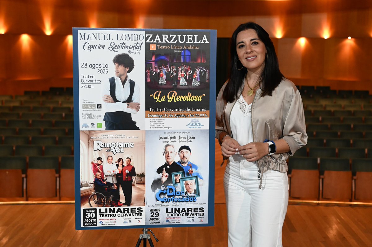 ⚪️ FERIA DE SAN AGUSTÍN 2025
El Ayuntamiento de #Linares apuesta por la música y la comedia para la programación de la Real Feria de San Agustín 2025 en el Teatro Cervantes.

ℹ️ +INFO:
ciudaddelinares.es/noticias/el-ay…