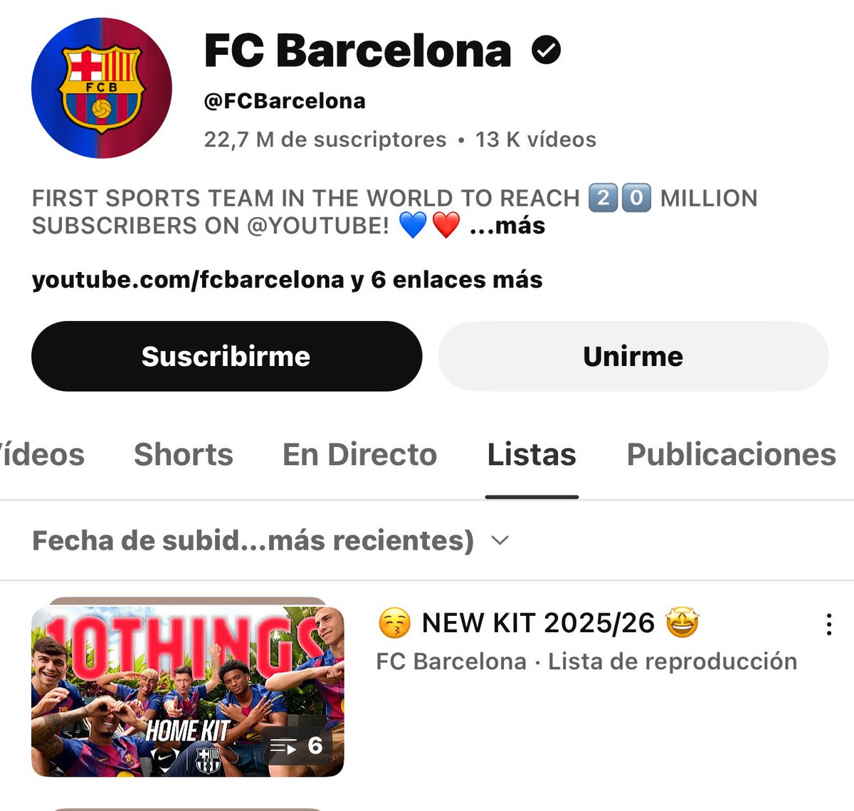 Despiste del departamento de comunicación. Lo han borrado al instante. #youtube #rashford #fcblive