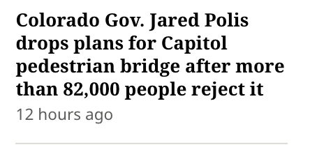 Shall_Issue's tweet image. I wonder what other things 82,000 Colorado citizens might reject? 🤔
Do some more polls about stuff normal people actually care about @GovofCO!