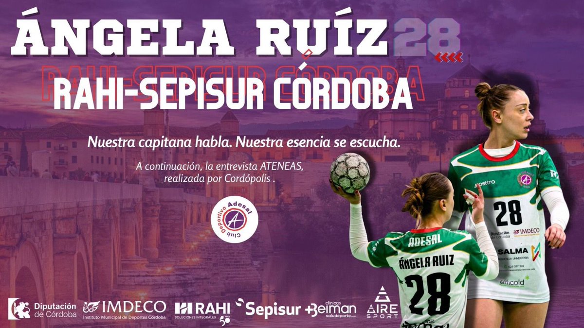 BalonmanoAdesal's tweet photo. Nuestra capitana ha dejado en @cordopolis_es una entrevista personal y sincera.

Podéis pasaros para conocerla mejor. 
Espíritu fuensantino de raíz https://t.co/9NubuW6BiH