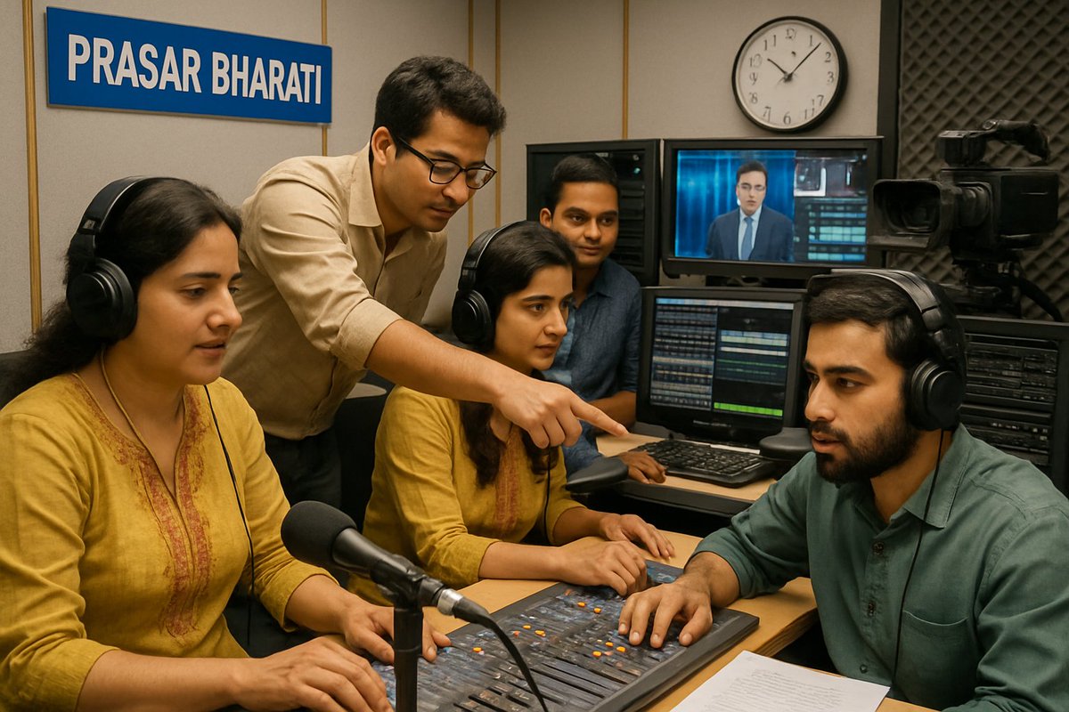 📻🎙️📡 Happy National Broadcasting Day! 📺🎉
Today, we celebrate the spirit of broadcasting and the tireless efforts that go on behind the scenes.

A heartfelt thank you to our dedicated Prasar Bharati employees — the real heroes who keep the nation informed, educated, and