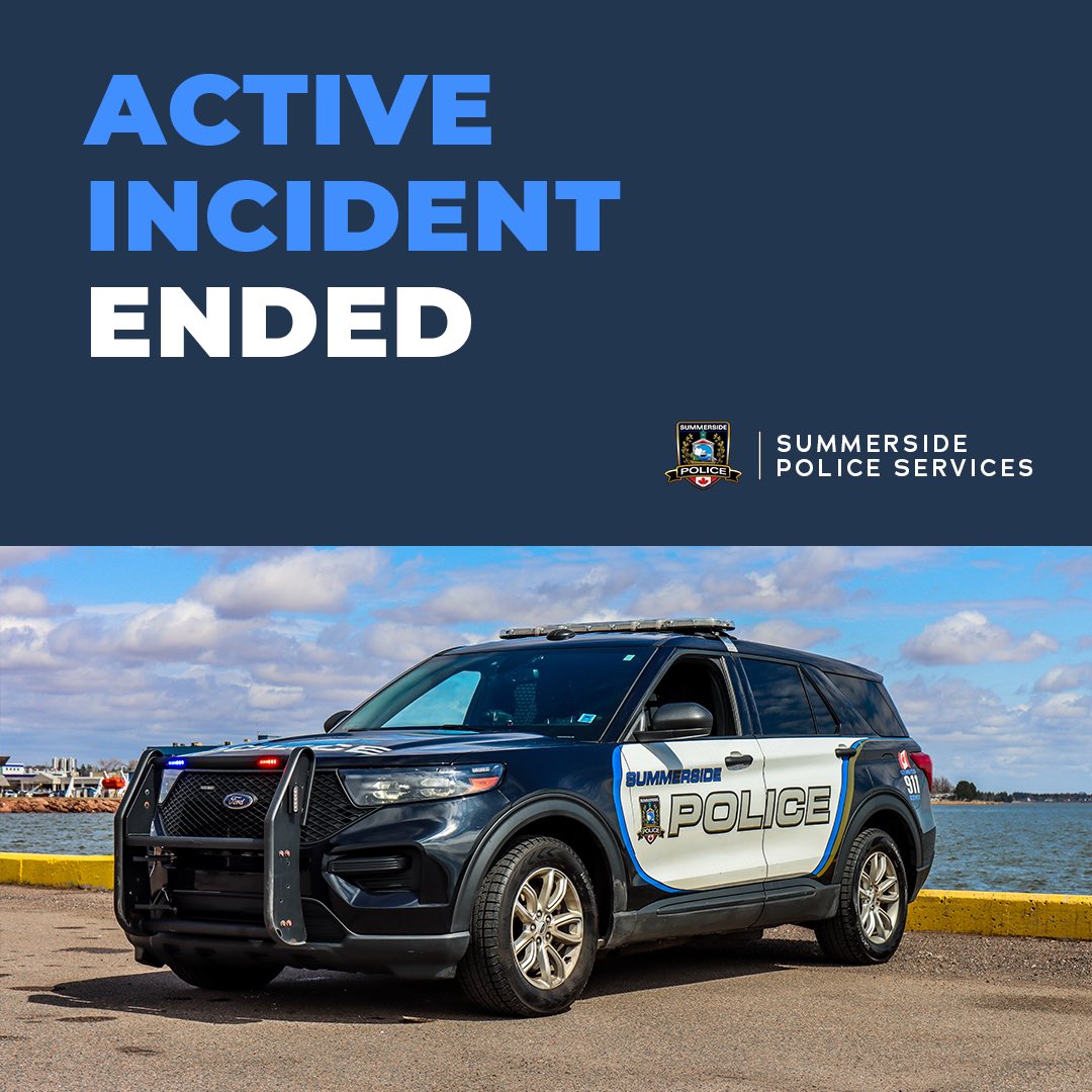 ACTIVE INCIDENT ENDED 🚨
📂 2025-1054695

Mitchell Thomas Lannigan, an armed and dangerous individual who fled from Police is now in police custody thanks to Summerside Police Services, PEI RCMP and their K9 Unit. 

1/2