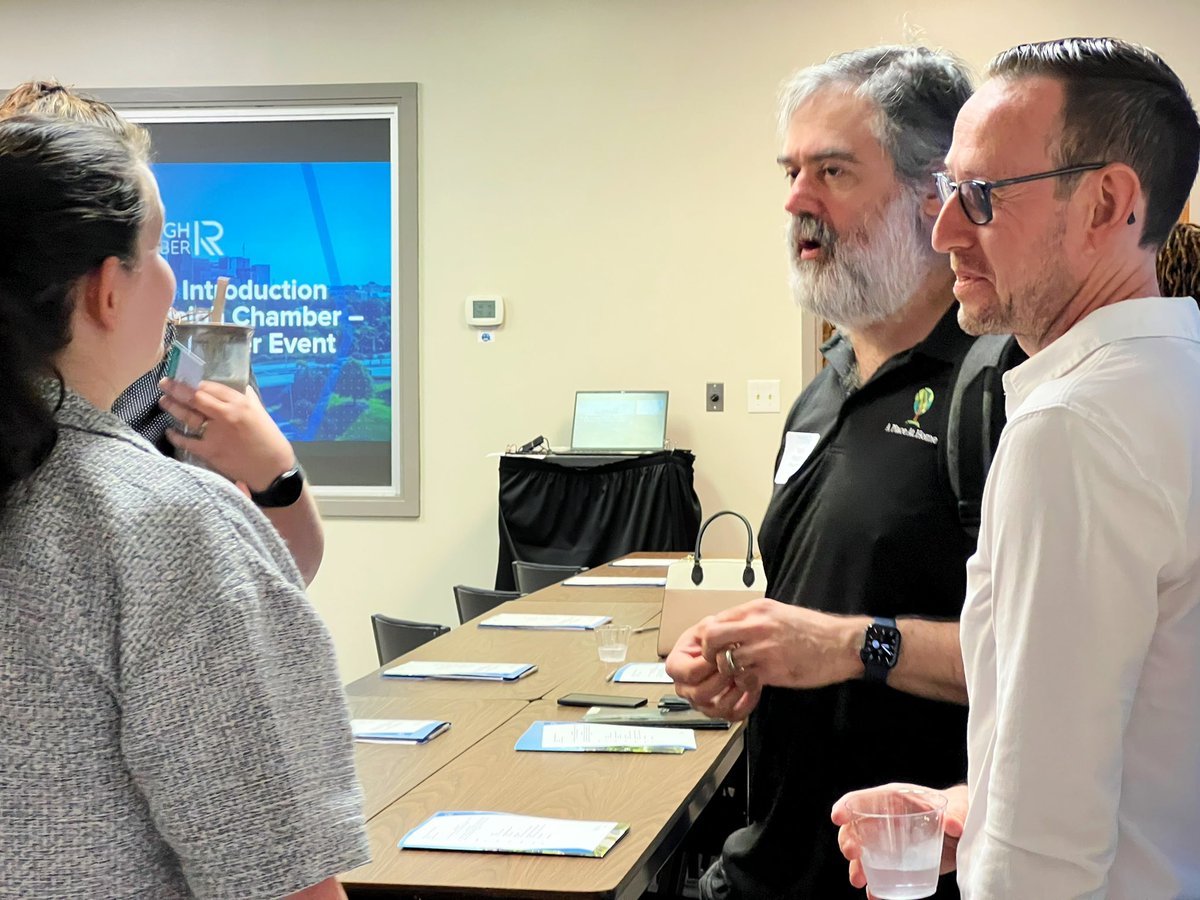 raleighchamber's tweet image. Welcoming business owners, entrepreneurs, and company reps at this morning’s #IntroToGRC.
Follow along to learn about the Greater Raleigh Chamber and what we can do for your business!