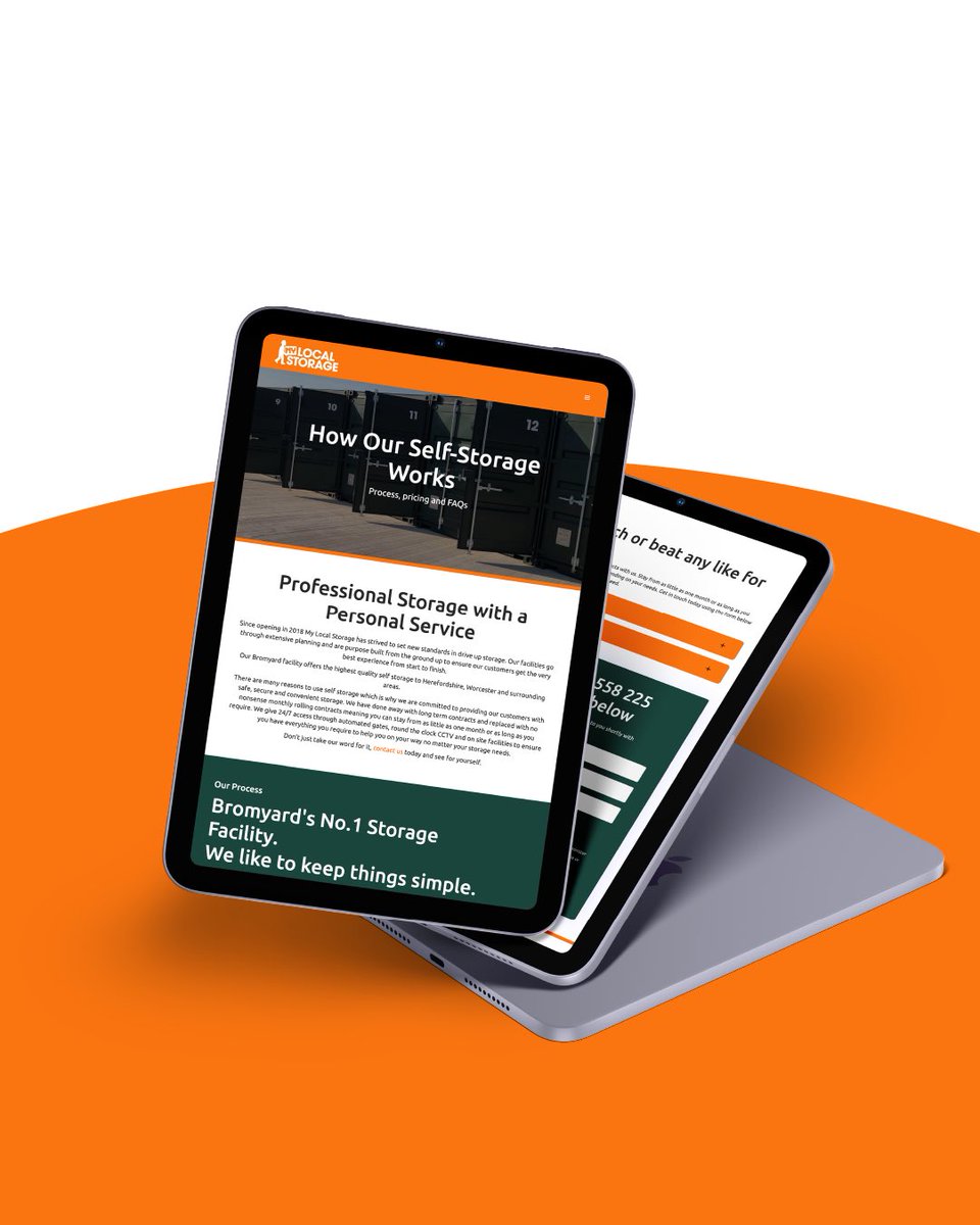 designshires's tweet image. 🚪✨ New Website Launch!

We recently had the pleasure of designing a fresh new site for My Local Storage Bromyard the area’s No.1 self-storage facility.

 #WebDesignUK #StorageSolutions #DesignInTheShires #NewWebsiteLaunch #BromyardBusiness #HerefordshireDesign #SmallBizUK
