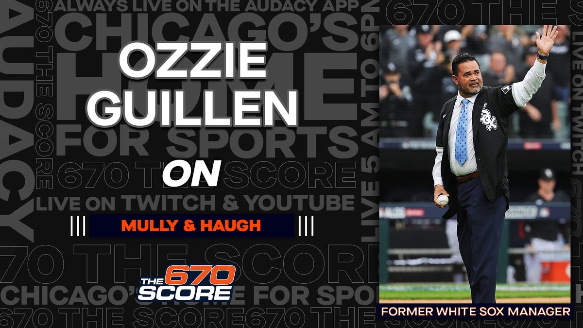 670TheScore's tweet image. 8 AM @OzzieGuillen talking #WhiteSox & #MLB with @mullyhaugh
🎧 670theScore.com/listen