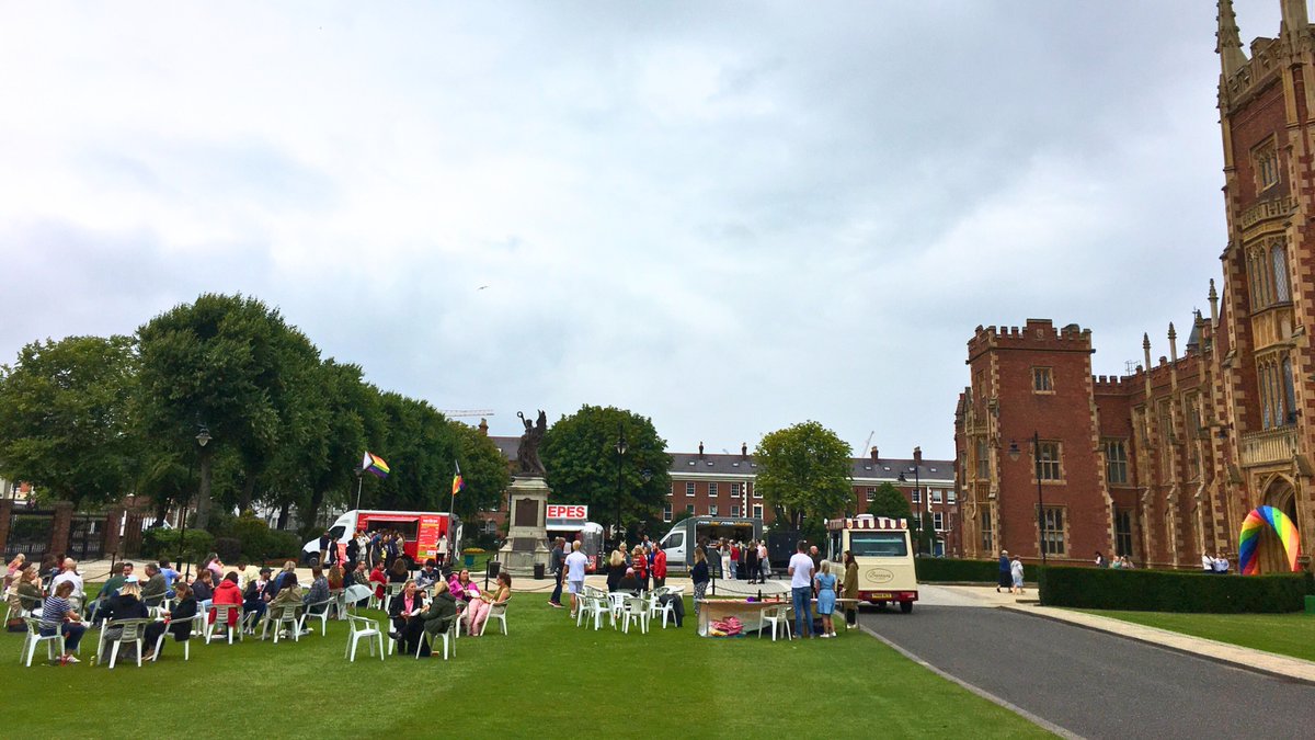 QUBstaff's tweet image. Today, we welcomed staff and students to our annual #Pride Picnic, where we enjoyed good food and drink, music and conversation with friends and colleagues on the front lawn @QUBelfast.
#LoveQUBstaff #LoveQUB