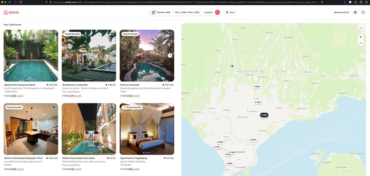tadasged6's tweet image. WTF apartment in Bali during EU winter is $200-$300/month?
4 months = 1k
WTF not going to spend EU winter in Lithuania there's no way