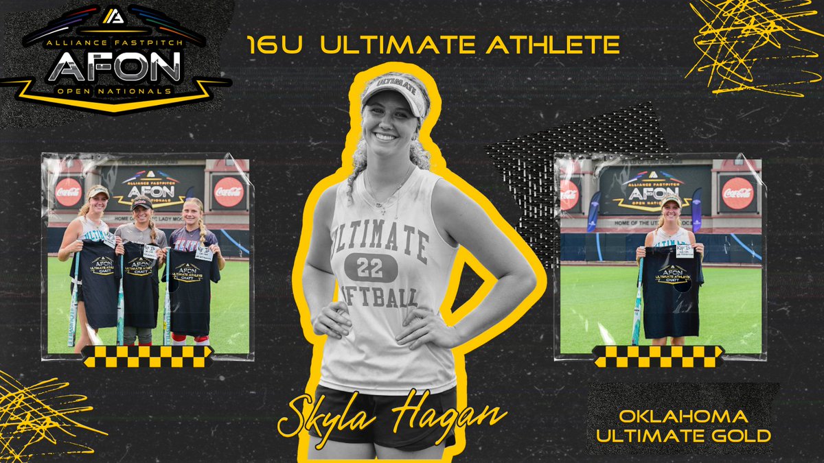 Connect Sports (@connectsports_) on Twitter photo Presenting the 16U Ultimate Athlete | Skyla Hagan with Oklahoma Ultimate Gold. 🤩She came, she saw & she conquered #AtTheAFON🥳. Cheers to you, queen. 👑
#ConnectSportsEvents #Nationals #Softball #Chattanooga
<a href="/SkylaHagan/">Skyla Hagan</a>
<a href="/OkUltimateGold/">Oklahoma Ultimate Gold 16U</a>
<a href="/AllianceOpenNat/">Alliance Fastpitch Open Nationals</a>
<a href="/thealliancefp/">The Alliance Fastpitch</a> Presenting the 16U Ultimate Athlete | Skyla Hagan with Oklahoma Ultimate Gold. 🤩She came, she saw & she conquered #AtTheAFON🥳. Cheers to you, queen. 👑
#ConnectSportsEvents #Nationals #Softball #Chattanooga
<a href="/SkylaHagan/">Skyla Hagan</a>
<a href="/OkUltimateGold/">Oklahoma Ultimate Gold 16U</a>
<a href="/AllianceOpenNat/">Alliance Fastpitch Open Nationals</a>
<a href="/thealliancefp/">The Alliance Fastpitch</a>