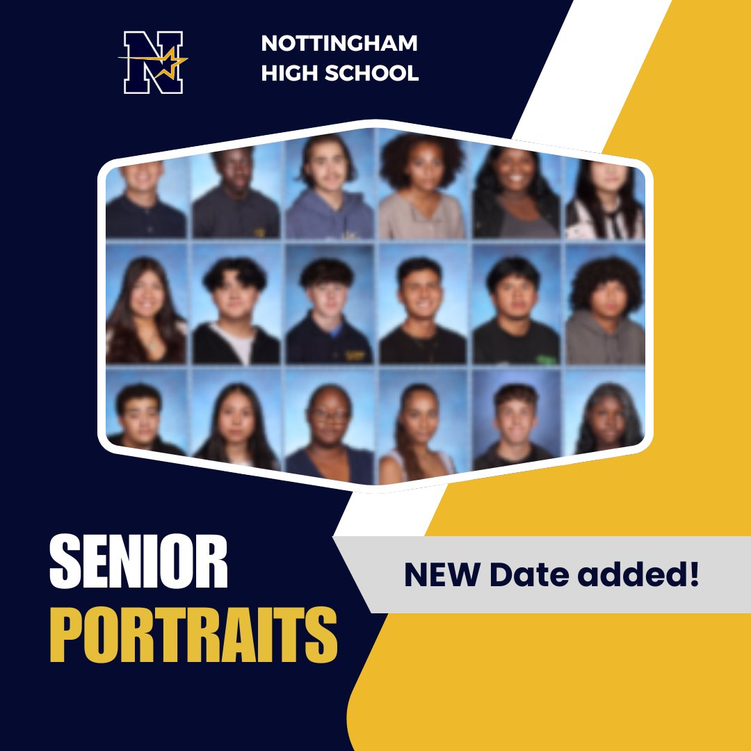 An additional date for senior portraits has been added: Friday, 8/1. If you have not made an appointment yet, this is your last opportunity in the summer. For more details, check the Class of 2026 Google Classroom. The photo session is FREE and you will get a student ID.