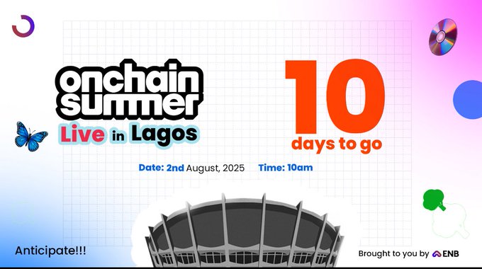 Onchain Summer Live in Lagos 2025 活动海报
