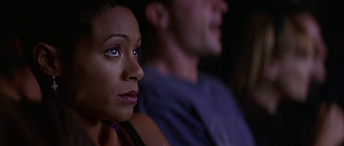 Firstscreamto's tweet image. Thinking about the opening of SCREAM 2 (1997).
Although not my favourite slasher from the '90s, that particular sequence is one of the best prologues of any movie from that decade.