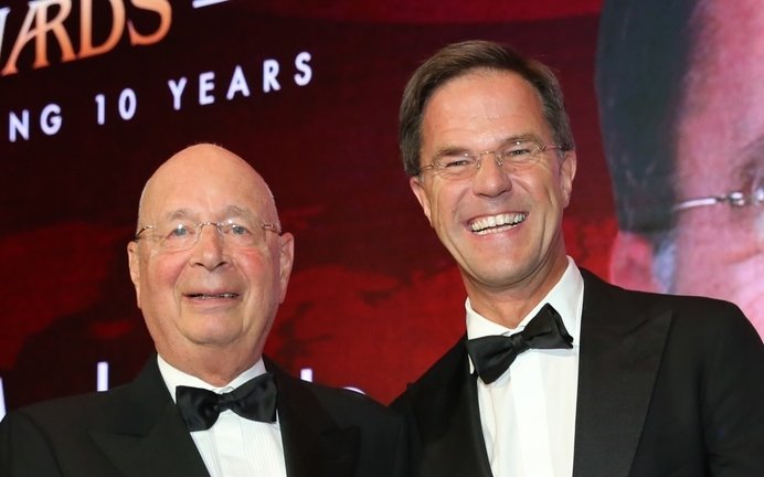 ReactionairNL's tweet image. Klaus Schwab, zeg maar de Ali B van 'Davos got talent'