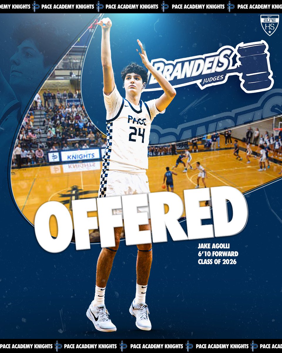 Pace_Hoops's tweet image. Congrats to our Senior Jake Agolli on his offer from Brandeis!!! ⚔️💪⚔️