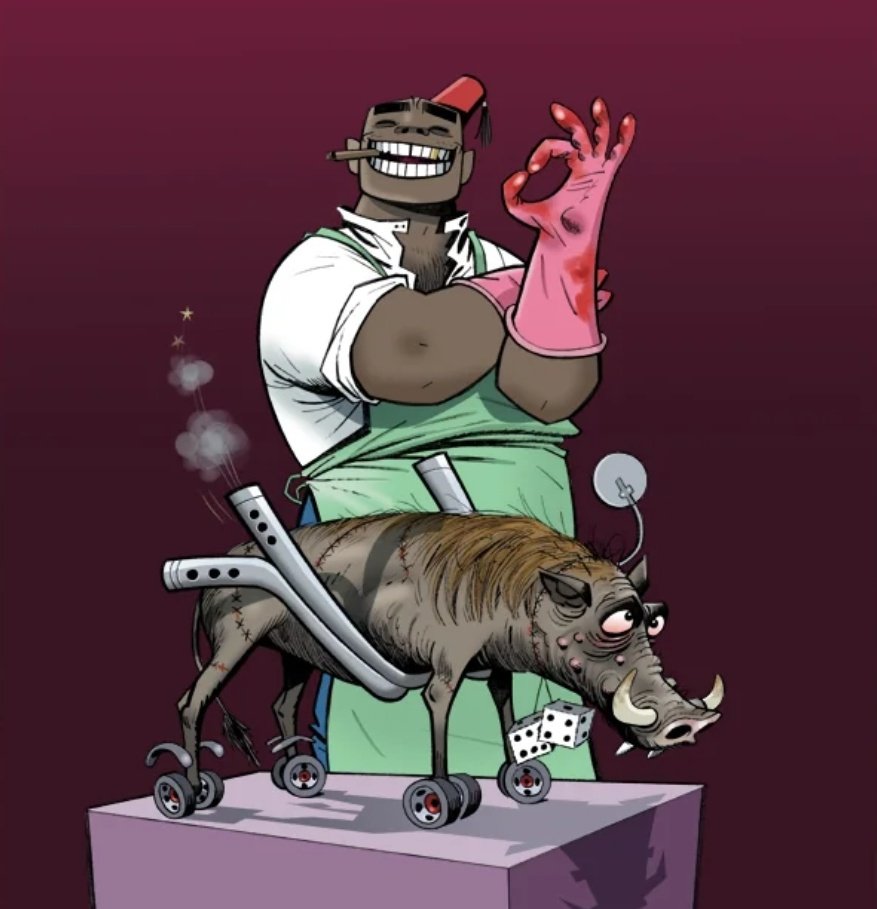 RhinestoneDemi's tweet image. I like to think that Russel stuffed Cortez for Murdoc so he could keep his beloved raven close