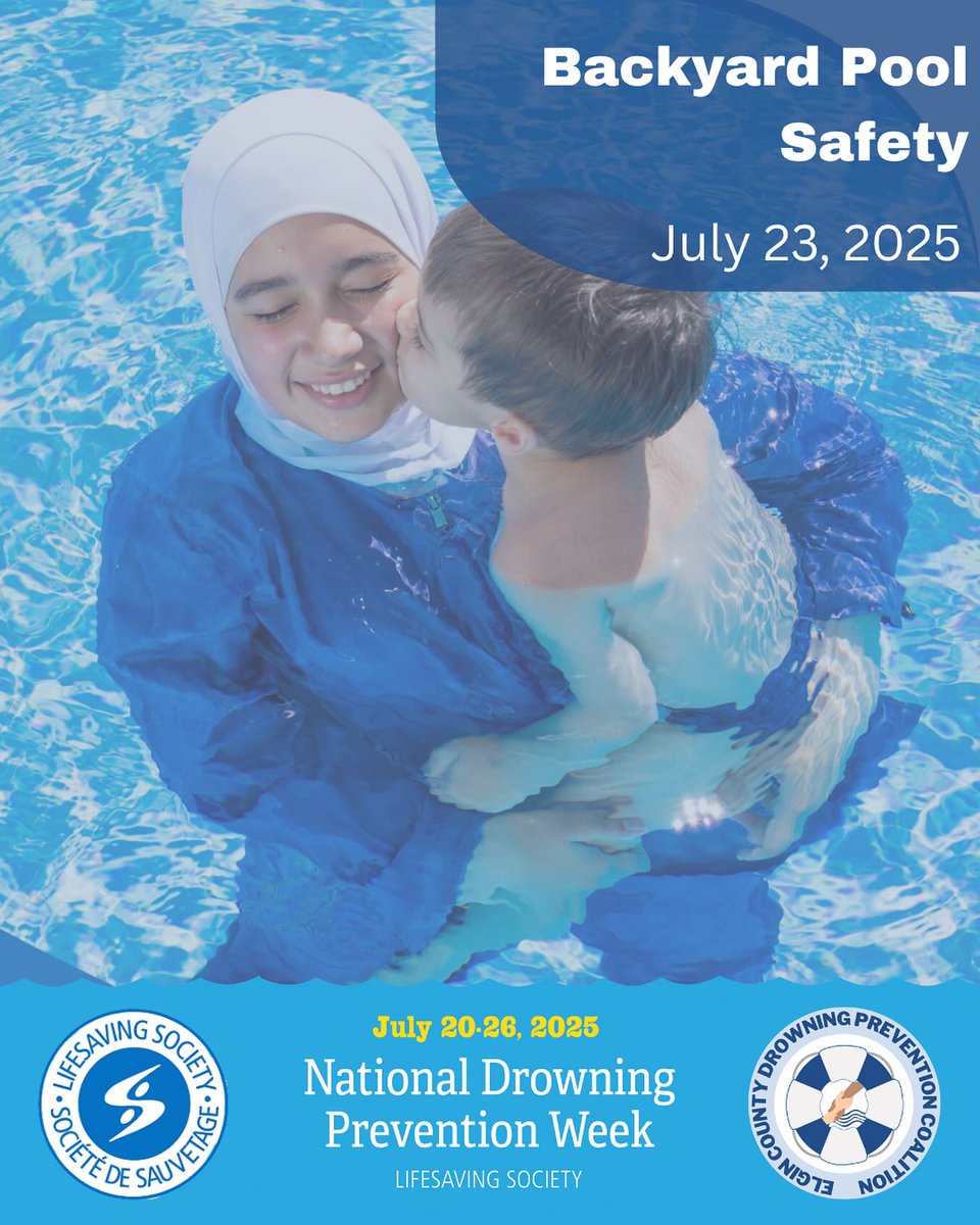 STPSmedia's tweet image. National Drowning Prevention Week | July 20–26

Drowning is quick &amp;amp; silent
Backyard pools need undistracted, phone-free supervision

✅ Lock doors
✅ Drain kiddie pools
✅ Remove ladders
✅ Install 4-sided fencing
✅ Take the Safeguard Course

Supervision saves lives💙

#NDPW2025