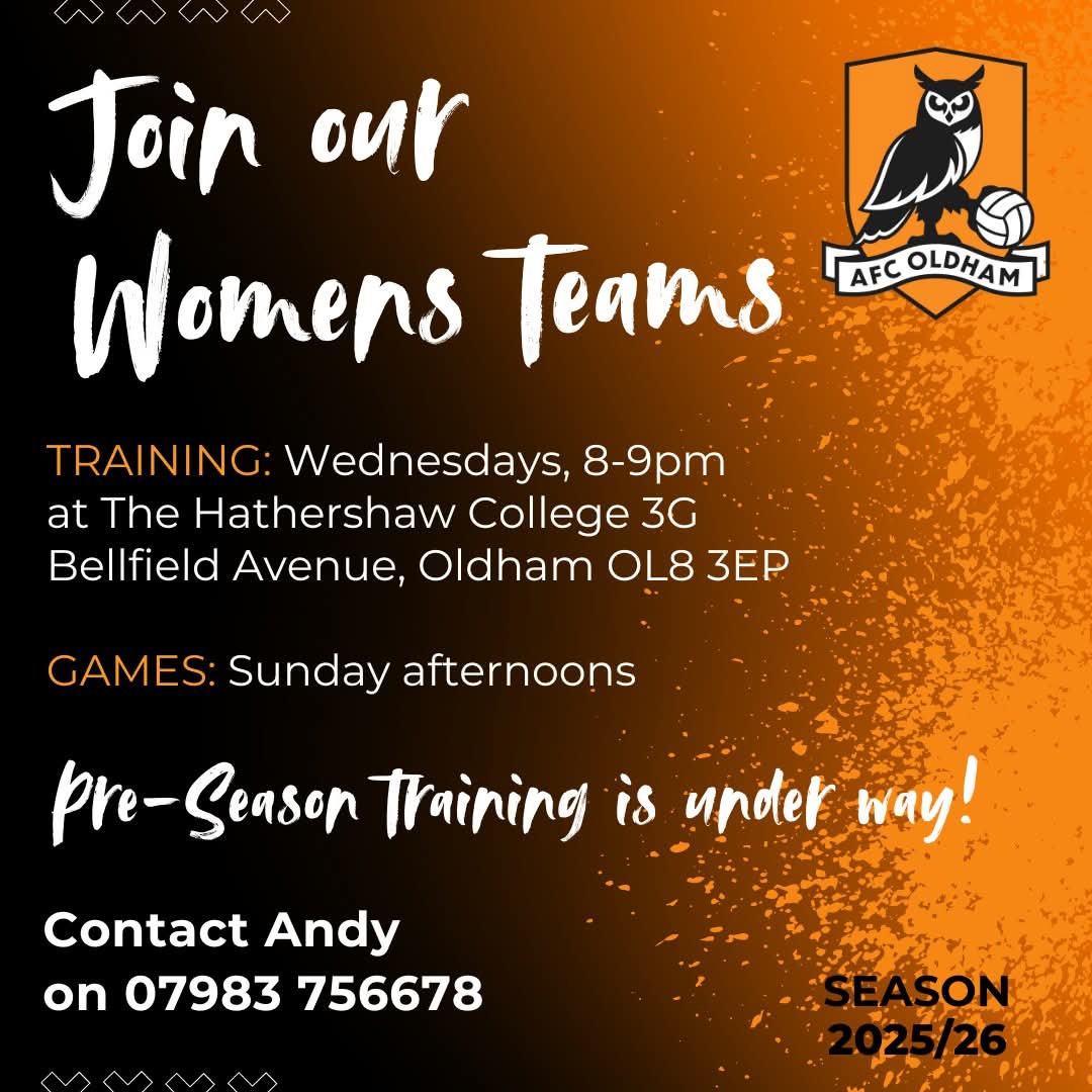 📣 Our Womens Teams are recruiting for the upcoming season 📣

If you're looking for a club get in touch! 🧡

Message or call for more information or to express your interest! 🦉

#womensfootball #northwestfootball