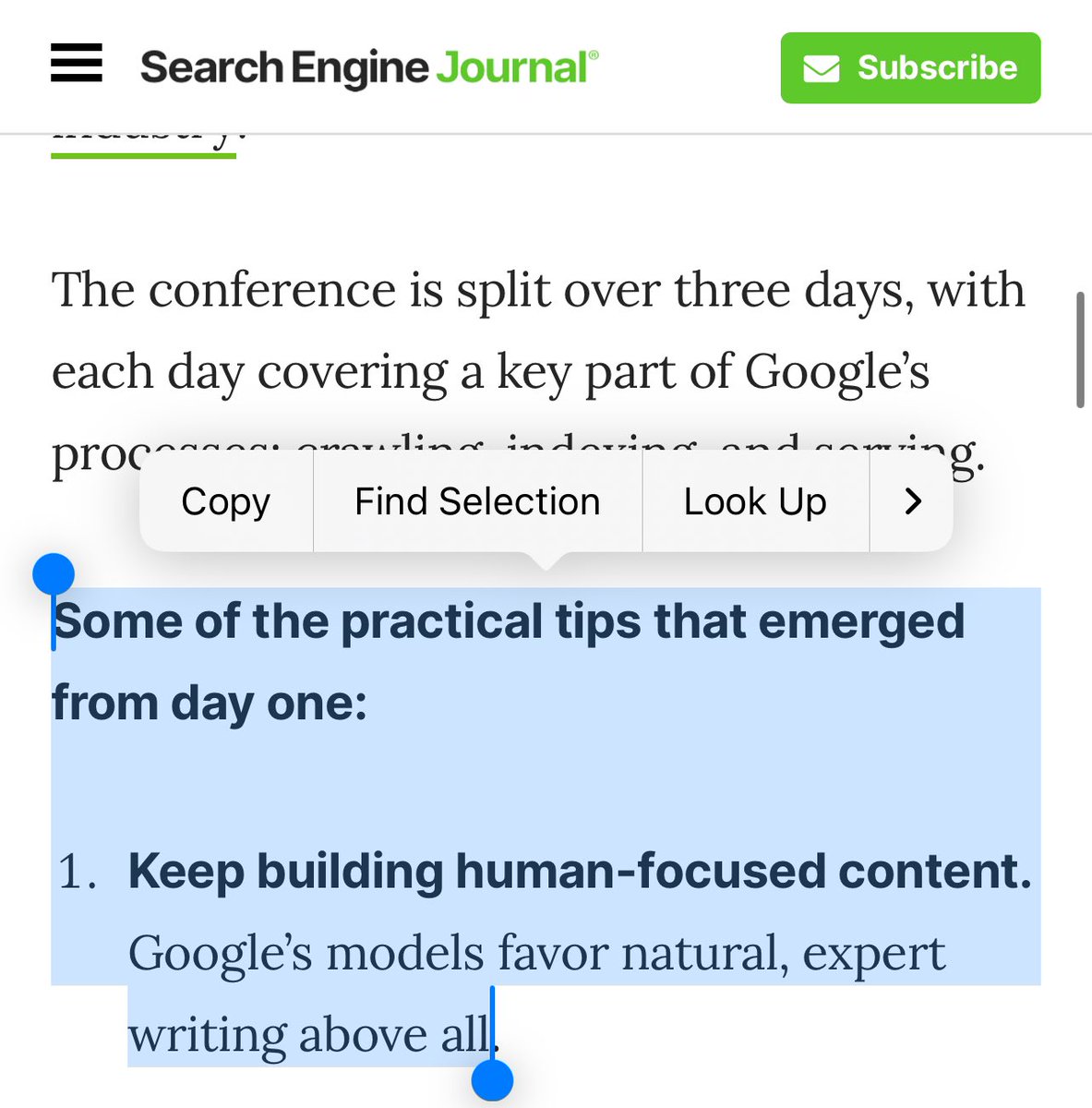 harpreetchatha_'s tweet image. This statement is true until a big website takes your original human content,  runs it through ChatGPT &amp;amp; hits publish. 

Now the big site with AI content will rank better than the content written by a human on the small site. 

Welcome to SEO.