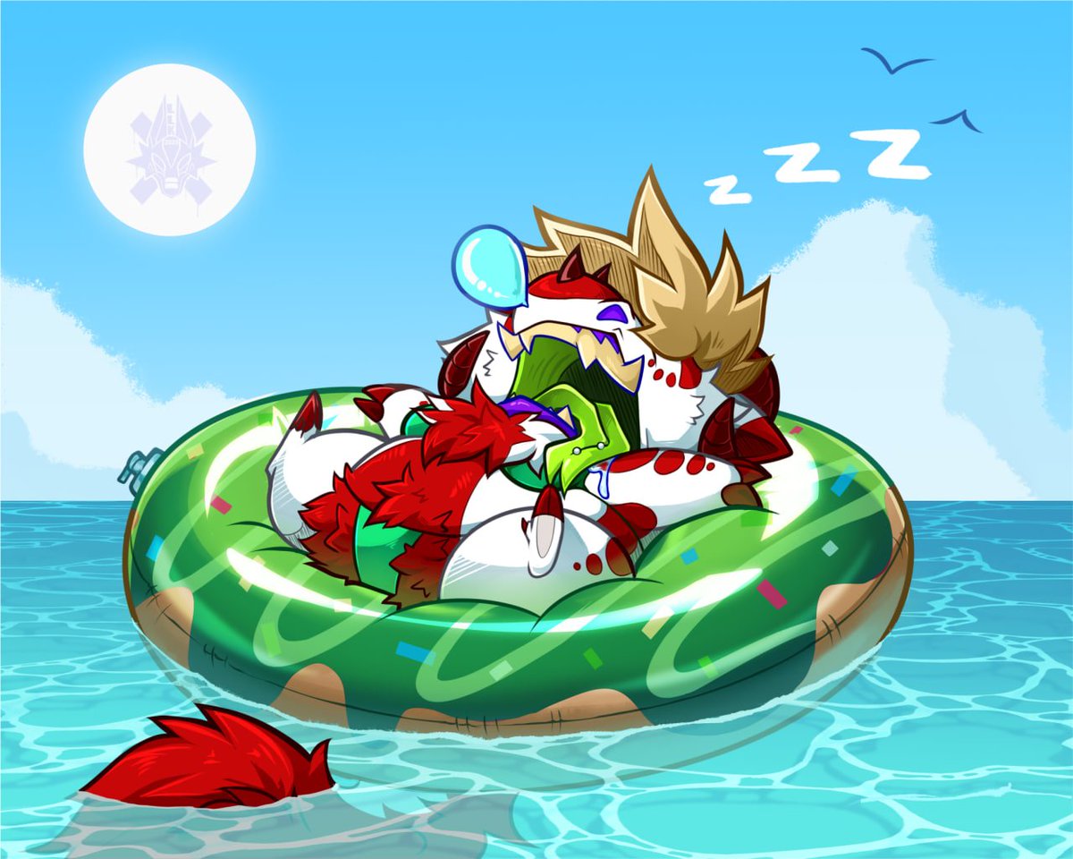 (YCH Summer Donut Commission) 
ooook so
Need alil money for next month 
so im gonna do these for £25 
would anyone like one ?? :3
u can change the color of the donut and choose what swim suit u would like
