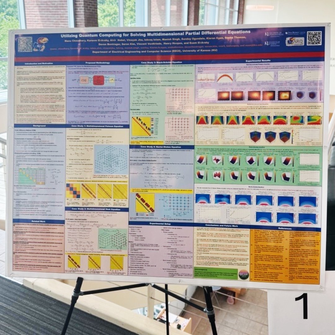 OLCFGOV's tweet image. 🎉 Congratulations to the 2025 QCUF poster winners!
👏 Anthony Wilkie, @UTKnoxville
👏 Ashlyn Burch, PhD, @ORNL
👏 Esam El-Araby, @UnivOfKansas
The 2025 Quantum Computing User Forum continues through Thursday.✨