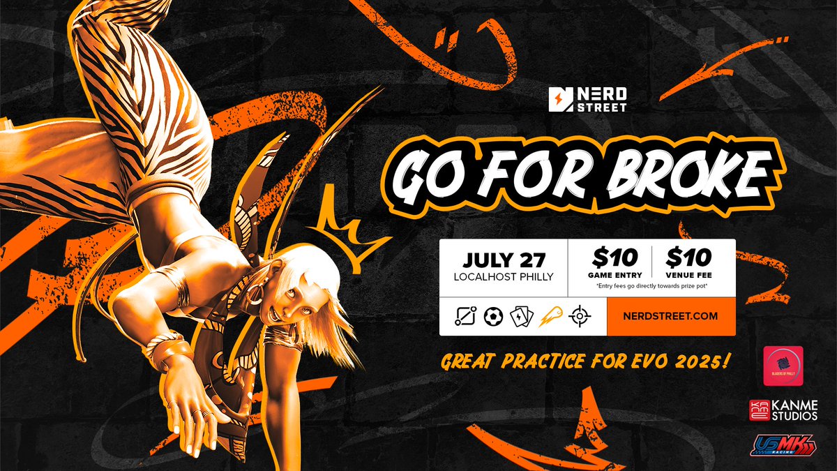 Don't forget to check out all the events this weekend leading up to EVO. 

Pre-reg now to secure your spot in the brackets!!

Limit Break 7/25 - tinyurl.com/33h52j22
Iron Grid 7/26 - tinyurl.com/2t72vrw9
Go For Broke 7/27 - tinyurl.com/5n92nhdr