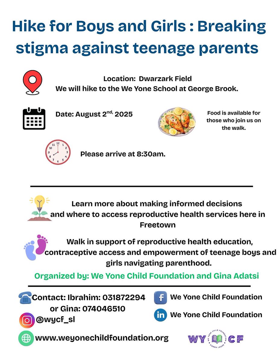 🎺🎤Join us for a walk to raise awareness about teenage pregnancy and teenage parents! Come learn more about reproductive health, and enjoy a walk with your friends! All are welcome.
