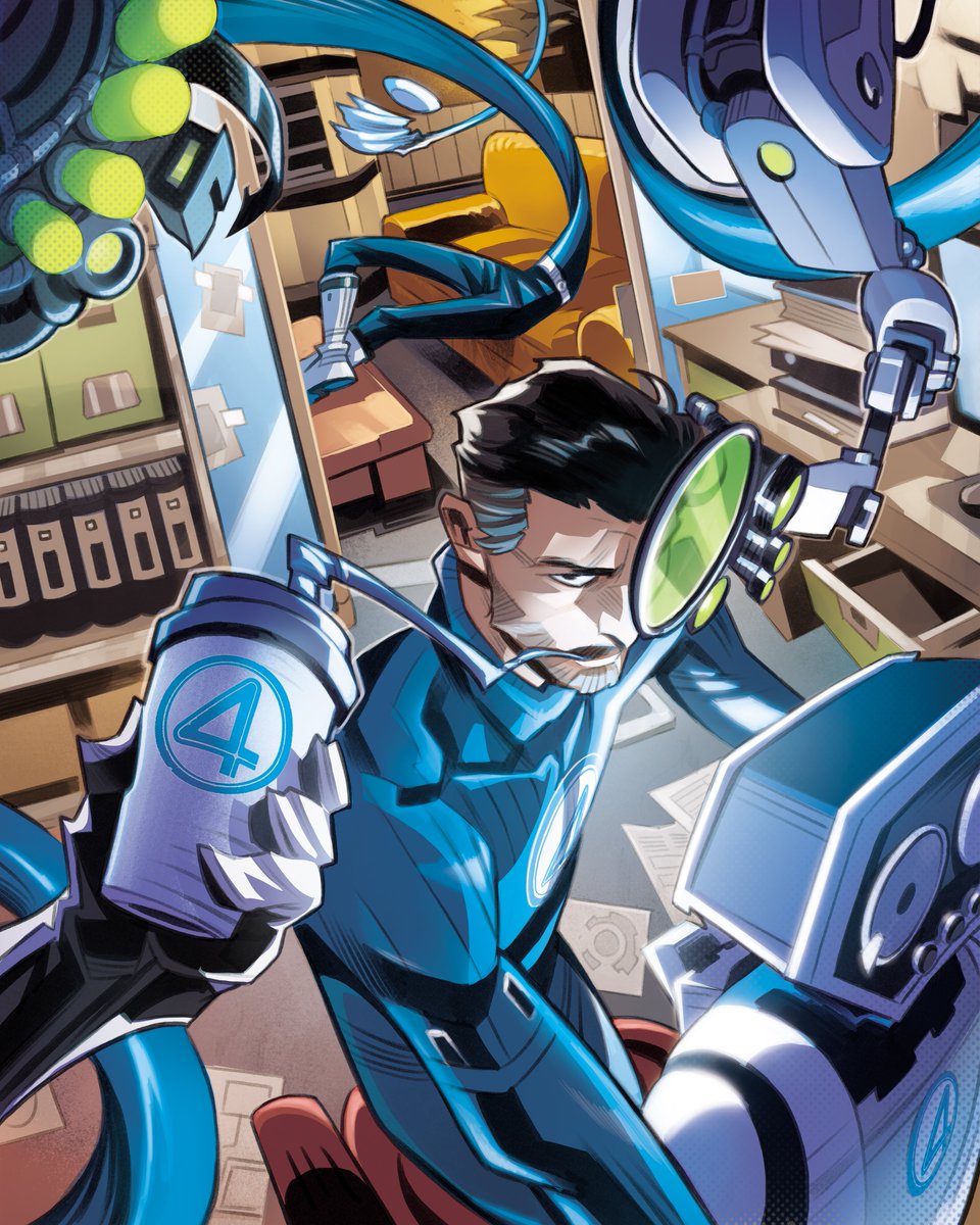 SimoneRagazzoni's tweet image. 🧬 Reed Richards / Mr. Fantastic — 𝘈 𝘱𝘰𝘭𝘺𝘮𝘢𝘵𝘩 𝘨𝘦𝘯𝘪𝘶𝘴 𝘢𝘯𝘥 𝘦𝘹𝘱𝘦𝘤𝘵𝘢𝘯𝘵 𝘧𝘢𝘵𝘩𝘦𝘳.
Couldn’t resist drawing the #FantasticFour for the movie’s release here in Italy!
Starting with Reed.
Stay tuned for the rest of the team! 👀