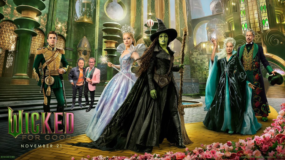 jeffconway's tweet image. Hey, director @jonmchu! I "fixed" the new @wickedmovie poster! #WickedForGood