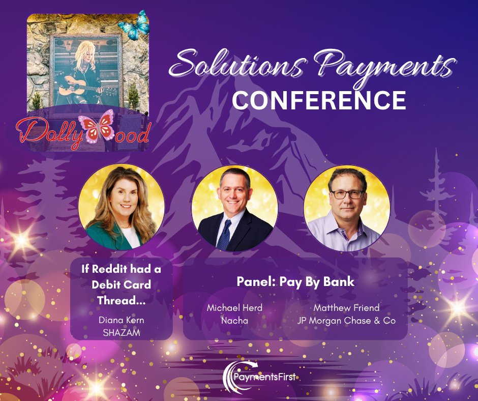 Meet some of the speakers for our 2025 Solutions Payments Conference in Pigeon Forge! Join top industry pros Aug 25–27 at Dollywood’s HeartSong Lodge &amp; Resort for sessions on fraud, instant payments &amp; more! paymentsfirst.org/solutions-paym… #PaymentsConference #Solutions2025