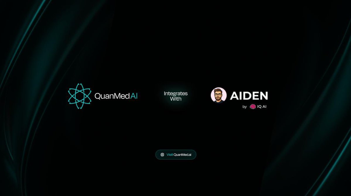 QuanMed_Ai's tweet image. First Bot Integration is Live!
AIDEN AI bot from @IQAICOM is now officially integrated on Telegram!
Come test his knowledge on all things QuanMed AI by tagging @IQGPTChatBot & asking questions directly in t.me/QuanMedAI chat!
AIDEN is created to provide real-time,…