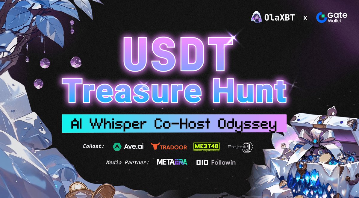 olaxbt_terminal's tweet image. ✨@olaxbt x @GateWallet : AI Whisper Co-Host Odyssey is LIVE!
OlaXBT is now available for @Gate_io Wallet users!
Connect your @Gate_io Wallet, join our community, mint the Free Core, and complete our co-host partners' quests to share the $1,500 USDT & tokens airdrop rewards…