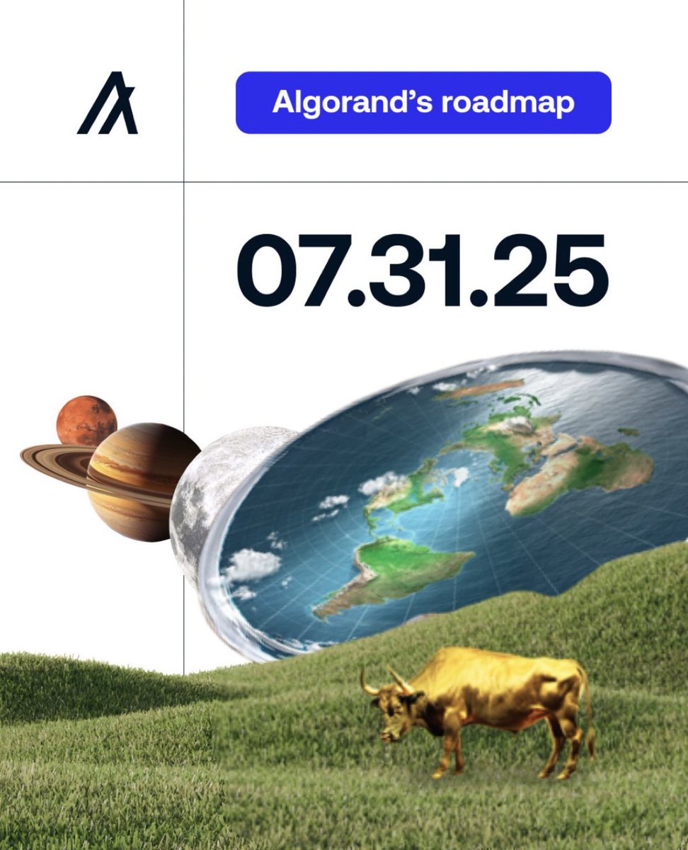 JHoleCreates's tweet image. Algorand roadmap coming! (Flat Earth Edition)