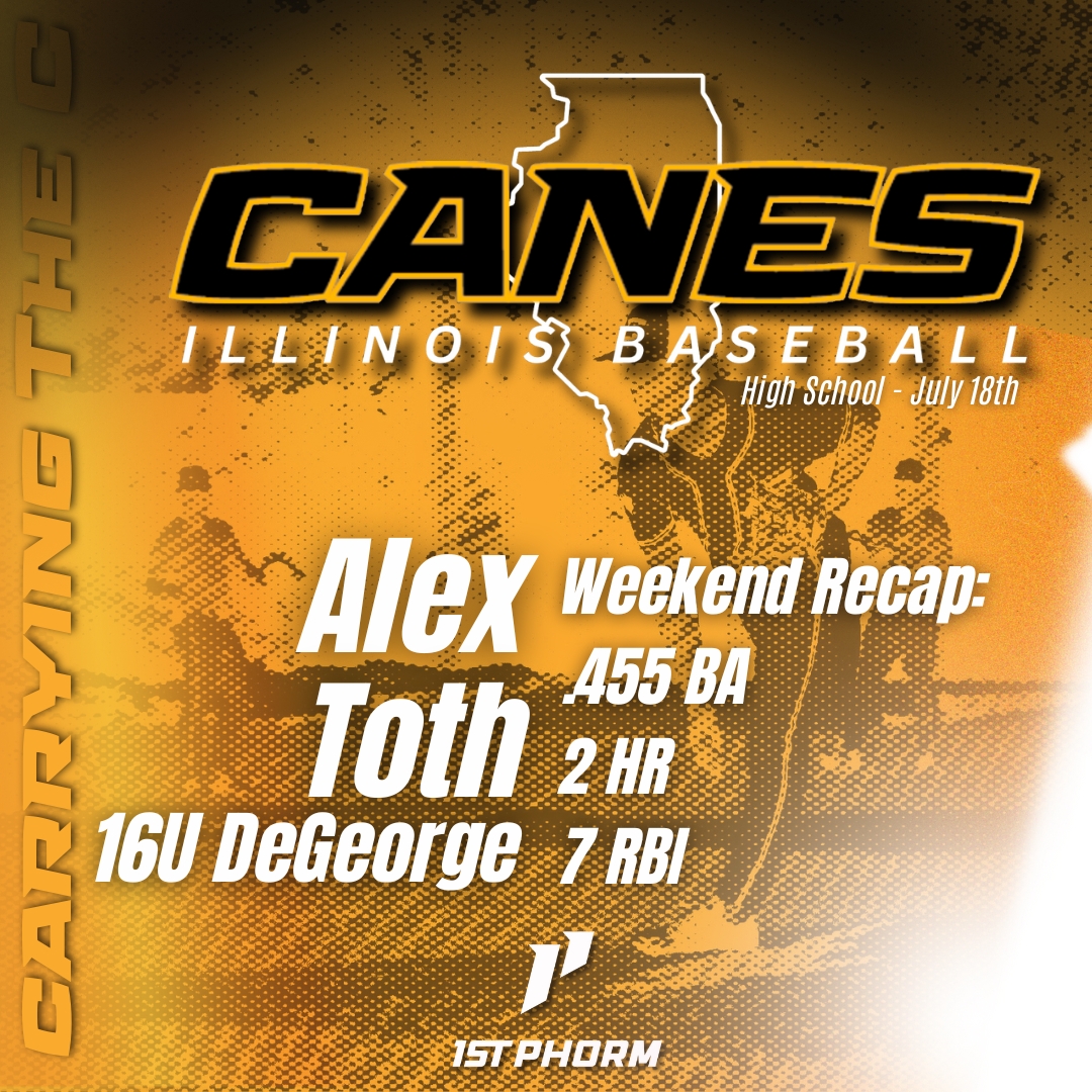 canes_illinois's tweet image. Coach's nominated, "Carrying The C" Performance Round 2

16U DeGeorge-@AlexToth09 
15U Valenza-Tyler Scott
15U Drago-Drew D'alessandro

One more round boys, empty the tank!