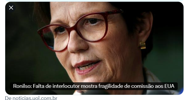 pamcosta21's tweet image. Lula não negociou ainda as tarifas porque está provando que não sabe ler?
É só ler a carta.
Qual a dificuldade da Comitiva dos Senadores em ler a carta?
Não há o que o senhores fazer nos EUA.
Principalmente Tereza Cristina e o Astronauta.
Liguem para o Eduardo Bolsonaro…