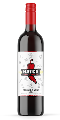 Hatch Red Chile Wine= Hatch-grown red chile is cold-soaked in red wine, allowing traditions of wine &amp; chile to fuse into one. Alluring pepper and smoke on the nose, brings to life the
flavor of the Southwest;   Lescombes Winery, New Mexico