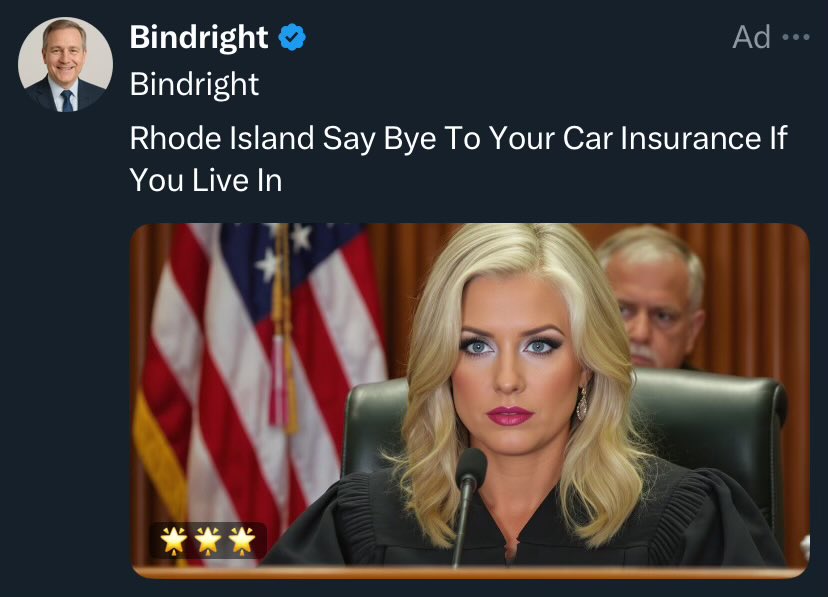 BoronTheFloor's tweet image. Rhode Island Say Bye To Your Car Insurance If You Live In