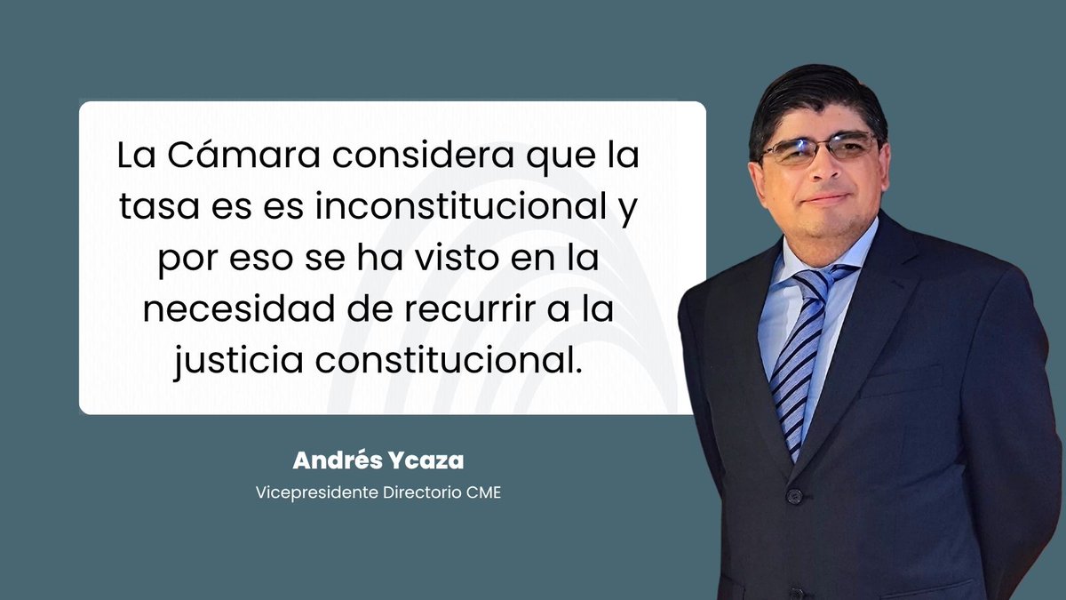 🎙️ #CMEenMedios | Andrés Ycaza, vicepresidente del Directorio de la CME, estuvo en #RadioPositiva hablando sobre la demanda de inconstitucionalidad contra la tasa de supervisión y control minero. Entrevista completa aquí ➡️shorturl.at/krckW