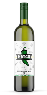 Hatch Green Chile Wine= Fire-roasted, mild Hatch Green Chile is cold-soaked in white wine, allowing traditions of wine &amp; chile to fuse. Semi-sweet and very smooth, brings to life the flavor
of the Southwest with its unique New Mexican flair;   Lescombes Winery, New Mexico