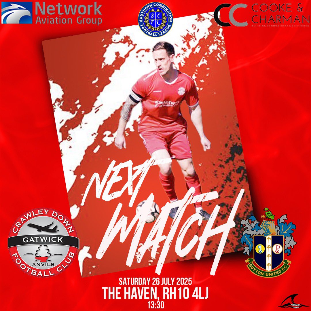 OfficialCDGFC's tweet image. Our final preseason friendly this Saturday
Is a strong test vs a @suttonunited X1 @ our home ground The Haven
📍 RH10 4lj
🕗 1-30 k/o
🎟️ Adults £4/ Concessions £1 | U16 Free
🍺 Bar open
🍔 Haven Cafe
