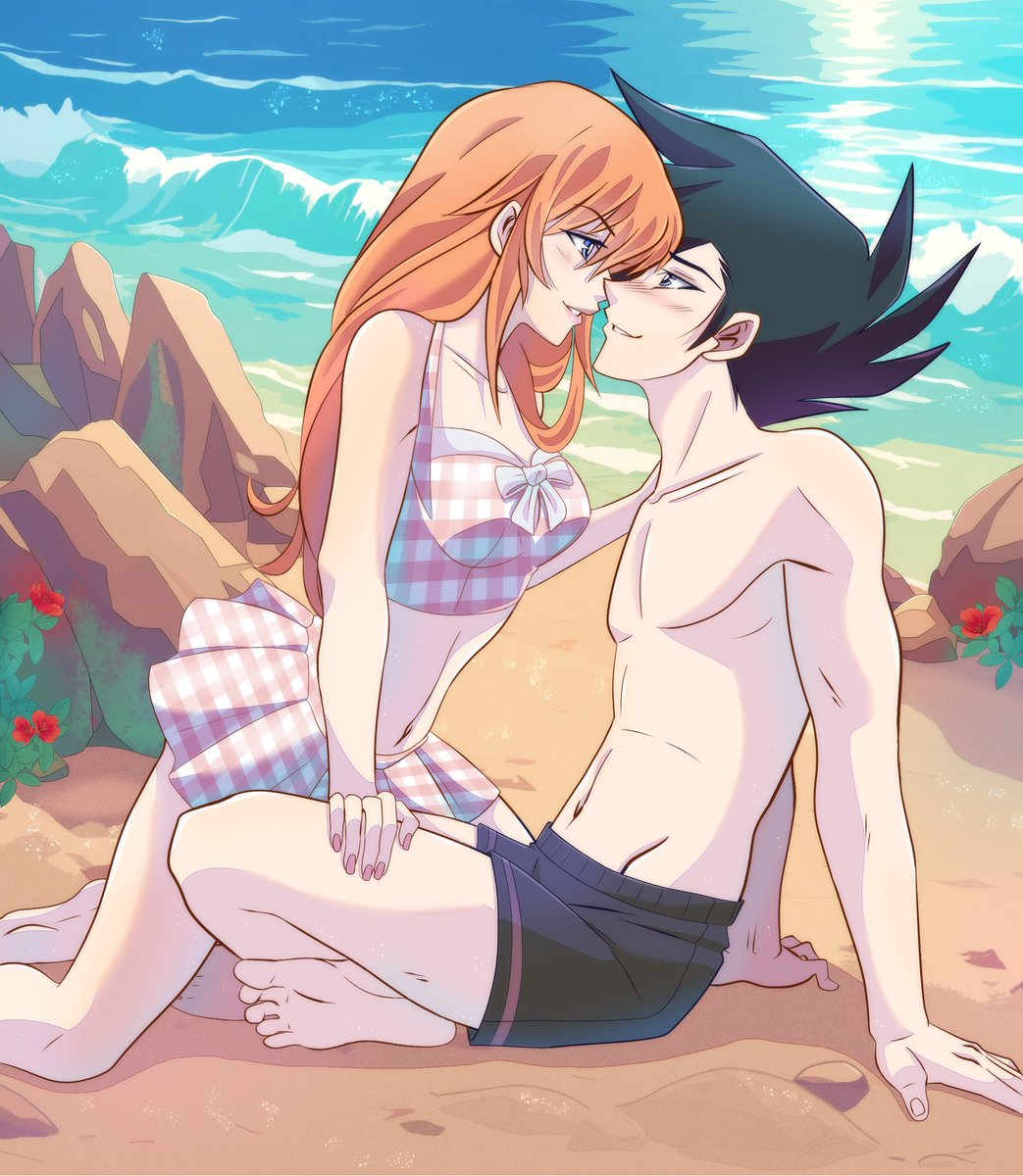 [YCH] - Summer Love - Jun x Natsuki 
--- 
Finished commission for Natsuki on Instagram. 
--- 
#yugioh #ychcommission